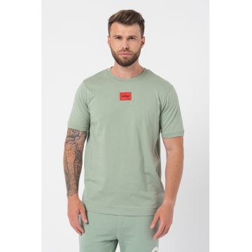 Tricou de bumbac cu aplicatie logo Diragolino
