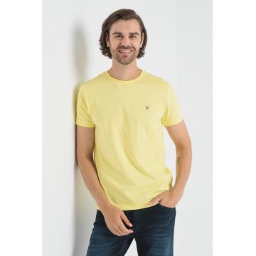 Tricou regular fit cu logo brodat Original