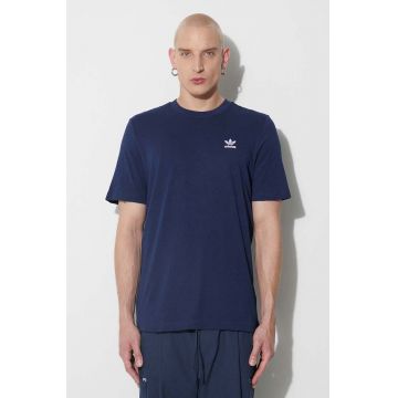adidas Originals tricou din bumbac culoarea bleumarin, uni IA4874-NINDIG