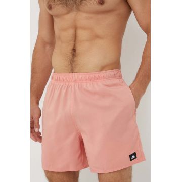 adidas Performance pantaloni scurti de baie Solid CLX culoarea portocaliu