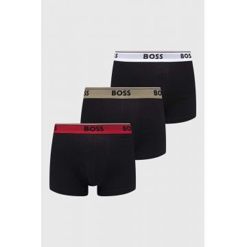 BOSS boxeri 3-pack barbati, culoarea negru