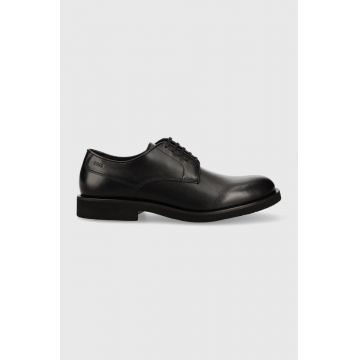 BOSS pantofi de piele Baird barbati, culoarea negru, 50497842