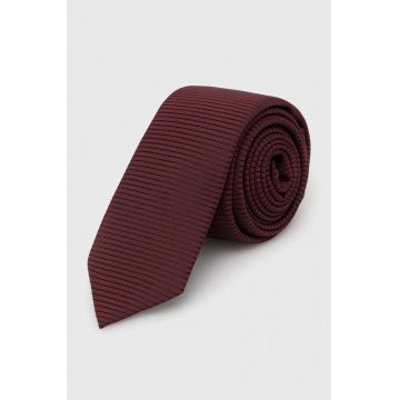 HUGO cravata culoarea bordo
