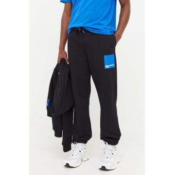 Karl Lagerfeld Jeans pantaloni de trening culoarea negru, cu imprimeu