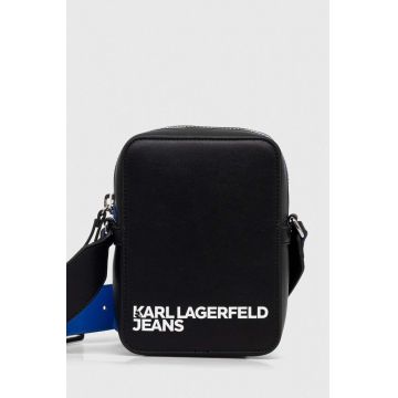 Karl Lagerfeld Jeans rucsac barbati, culoarea negru, mare, neted