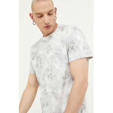 Abercrombie & Fitch tricou din bumbac culoarea gri, modelator