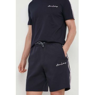 Armani Exchange pantaloni scurti barbati, culoarea albastru marin