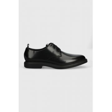 BOSS pantofi de piele Larry barbati, culoarea negru, 50498219