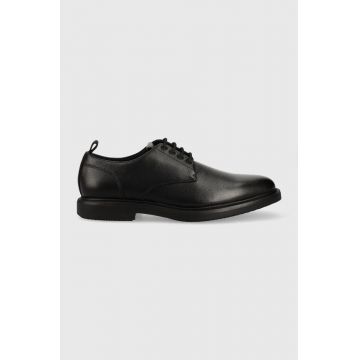 BOSS pantofi de piele Larry barbati, culoarea negru, 50498833