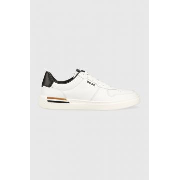 BOSS sneakers din piele Clint culoarea alb, 50498894