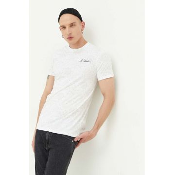Hollister Co. tricou din bumbac culoarea alb, modelator