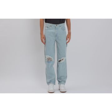 Retro Baggy Workwear Knee Cut Denim