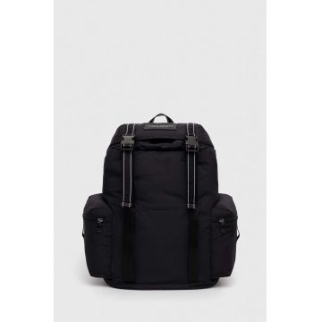 Armani Exchange rucsac barbati, culoarea negru, mare, neted