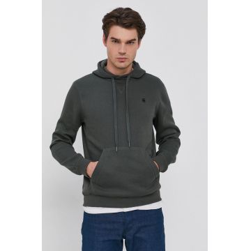 G-Star Raw bluza barbati, culoarea gri, neted