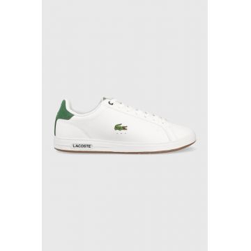 Lacoste sneakers din piele Graduate Pro Leather Heel Pop Trainers culoarea alb, 45SMA0097