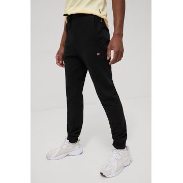 Napapijri pantaloni barbati, culoarea negru, neted