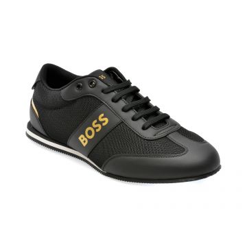 Pantofi BOSS negri, 180, din piele ecologica