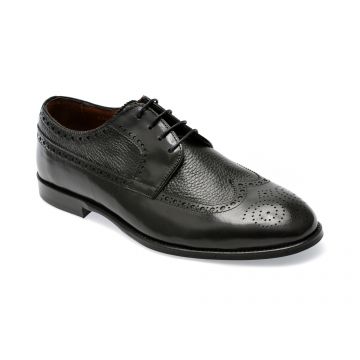 Pantofi EPICA negri, 63601, din piele naturala