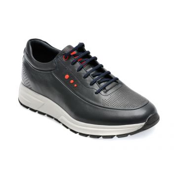Pantofi OTTER bleumarin, 2215134, din piele naturala