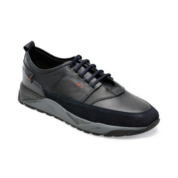 Pantofi OTTER bleumarin, MISE121, din piele naturala