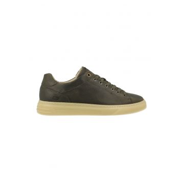 Pantofi sport low-top de piele nabuc