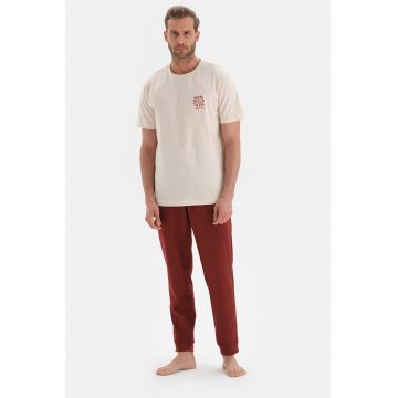 Pijama de bumbac cu buzunare laterale