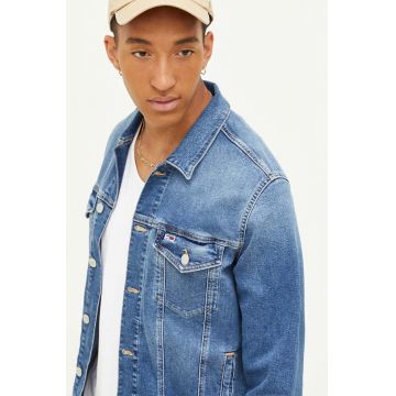 Tommy Jeans geaca jeans barbati, de tranzitie