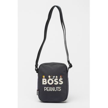 Geanta crossbody cu logo si model cu desene Peanuts
