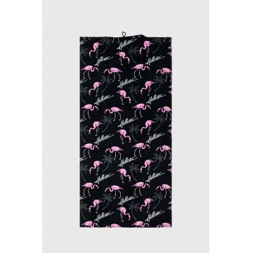Hollister Co. prosop de bumbac culoarea neagră