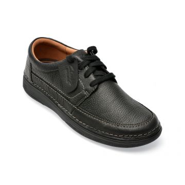 Pantofi CLARKS negri, NAT5LO, din piele naturala
