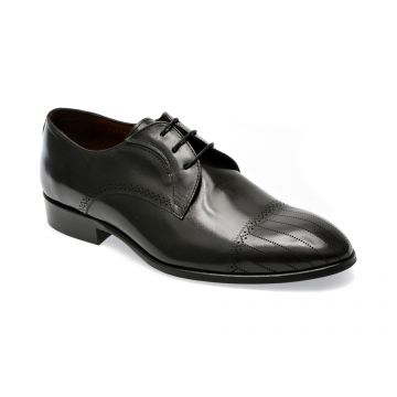 Pantofi EPICA negri, 32776, din piele naturala