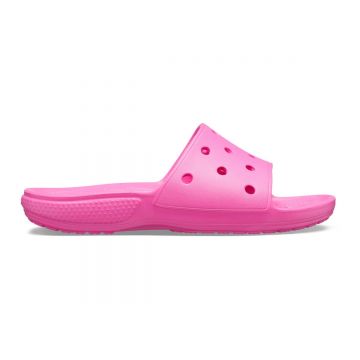 Papuci Classic Crocs Slide Iconic Crocs Comfort Roz - Electric Pink