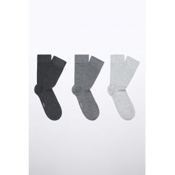 Set de sosete lungi uni - 3 perechi