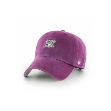 47brand șapcă Anaheim Ducks culoarea violet, cu imprimeu