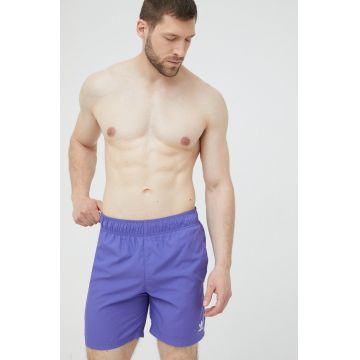 adidas Originals pantaloni scurti de baie Adicolor HE9421 culoarea violet