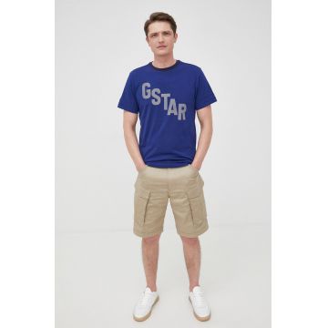 G-Star Raw tricou din bumbac cu imprimeu