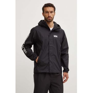 Helly Hansen geaca de ploaie Ervik barbati, culoarea negru, 64032
