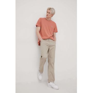 Lee pantaloni barbati, culoarea gri, cu fason chinos