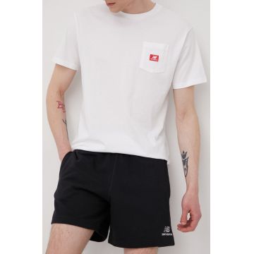 New Balance pantaloni scurți US21500BK barbati, culoarea negru US21500BK-BK