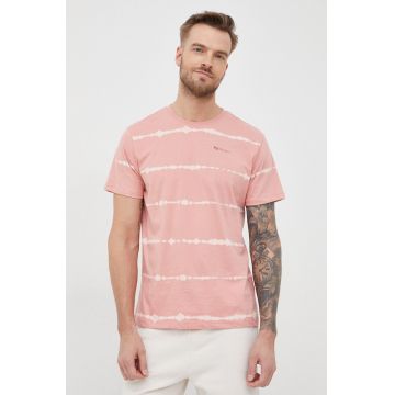 Pepe Jeans tricou din bumbac Alam culoarea roz, modelator