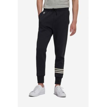adidas Originals pantaloni de trening culoarea negru, cu imprimeu HM1861-black
