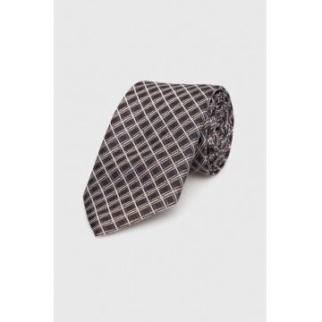 BOSS cravata de matase culoarea negru