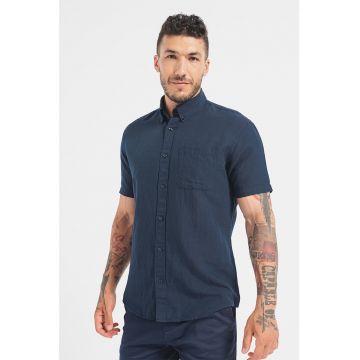 Camasa regular fit din amestec de in si bumbac organic Rick