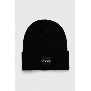 HUGO caciula culoarea negru