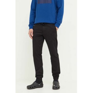 HUGO pantaloni barbati, culoarea negru