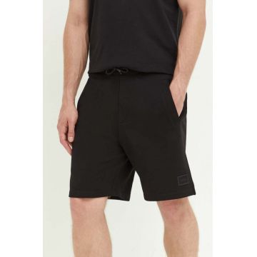 HUGO pantaloni scurti din bumbac culoarea negru