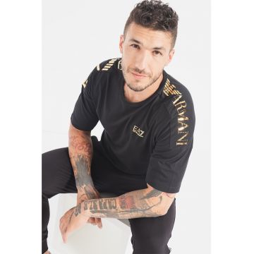 Tricou de bumbac cu imprimeu logo