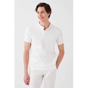 Triucou cu decolteu Henley