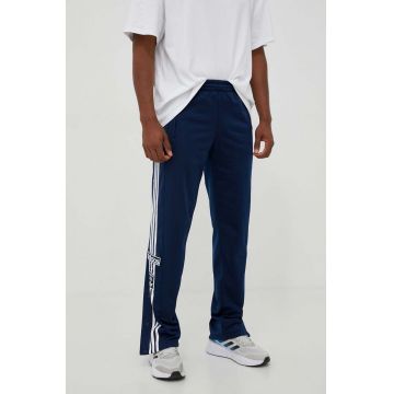 adidas Originals pantaloni de trening culoarea albastru marin, cu imprimeu