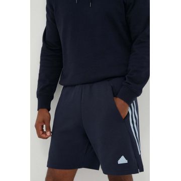 adidas pantaloni scurti barbati, culoarea albastru marin